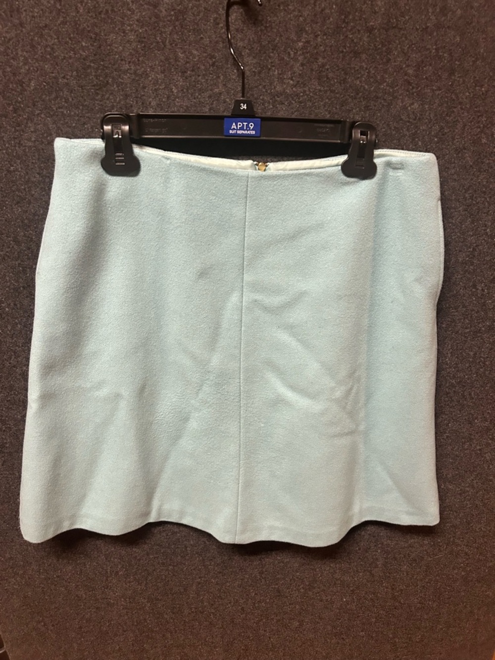 Boden Wool Skirt Light Blue with Pockets 14R